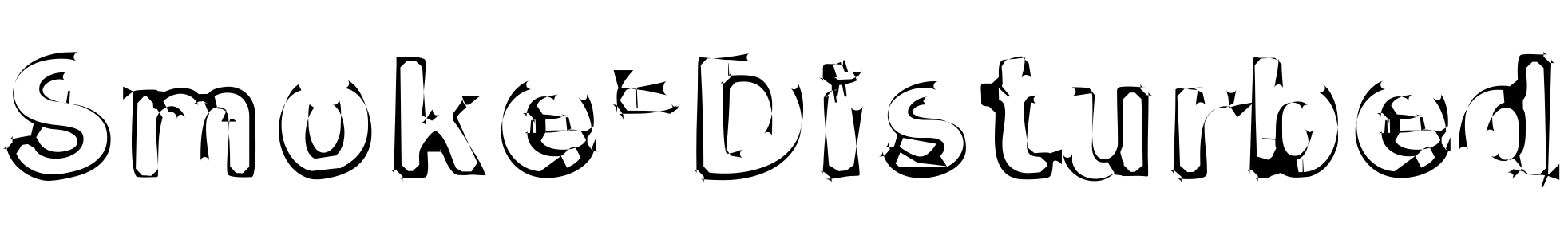 free font smoke-disturbed