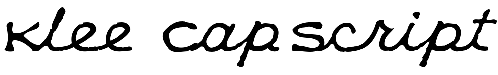 Klee CapScript - Abstract Fonts - Download Free Fonts