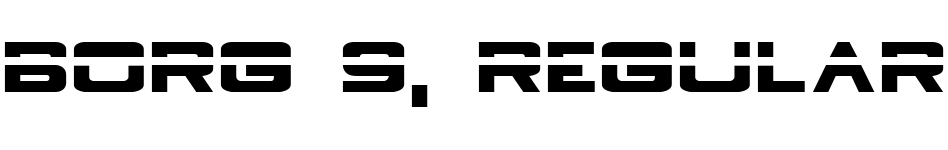 Borg 9 - Abstract Fonts - Download Free Fonts