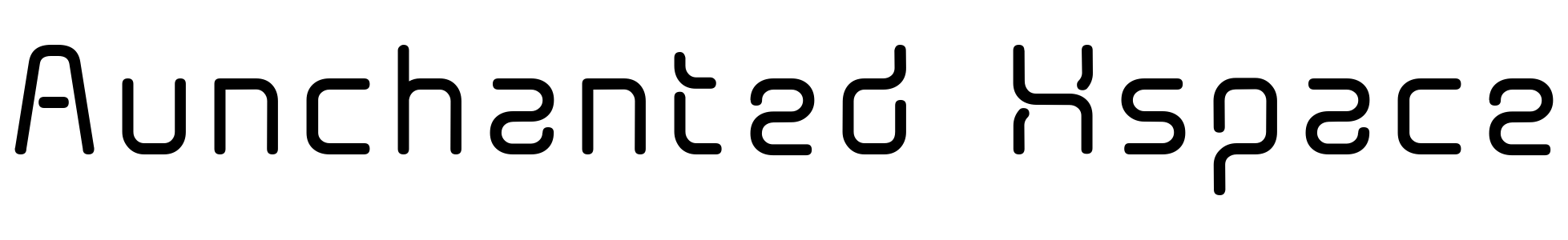 free font aunchanted-xspace