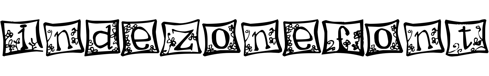 free font indezonefont-creative