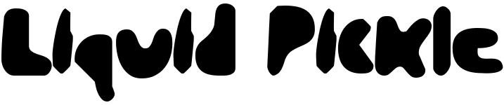 free font liquid-pickle