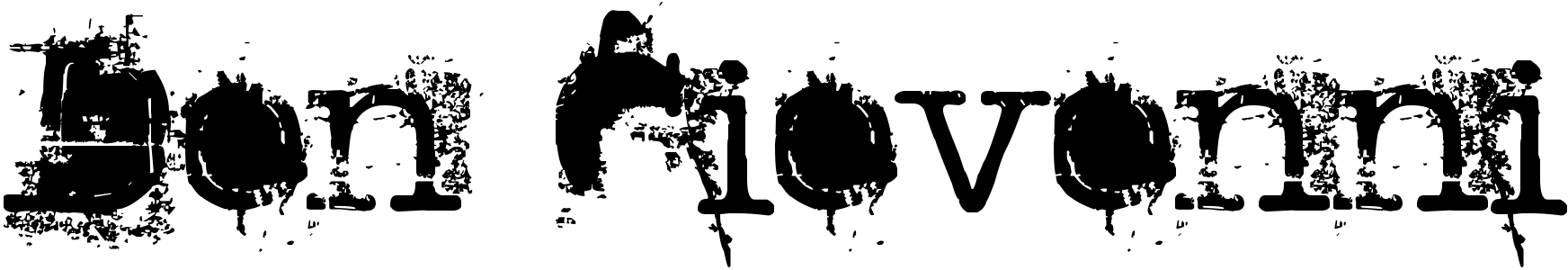 free font don-giovonni