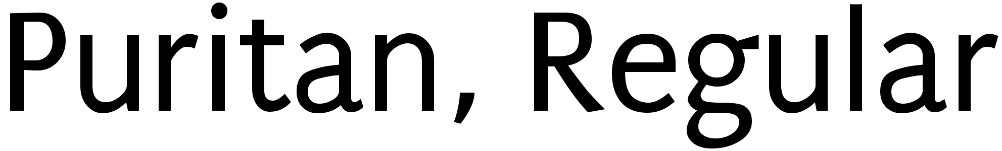 free font puritan
