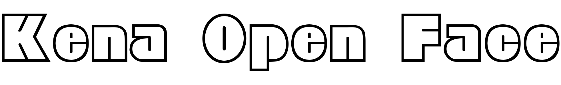 free font kena-open-face-display