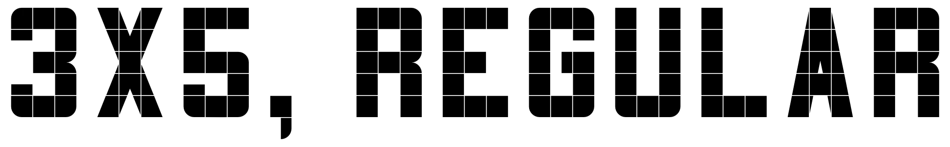 free font 3x5