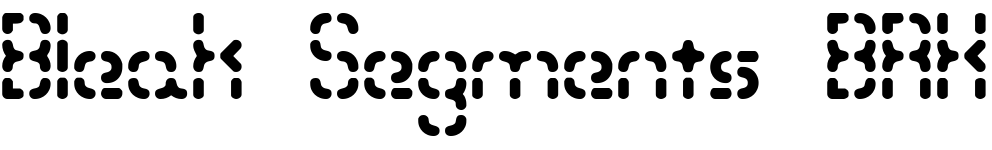 Bleak Segments BRK - Abstract Fonts - Download Free Fonts