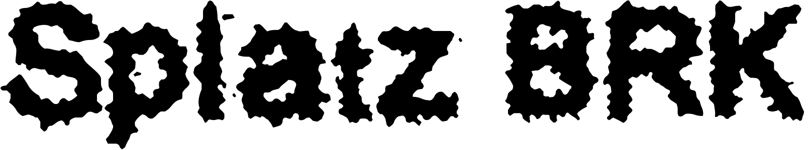 free font splatz-brk