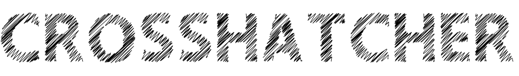 free font crosshatcher