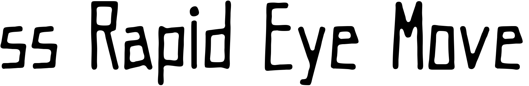free font ss-rapid-eye-move