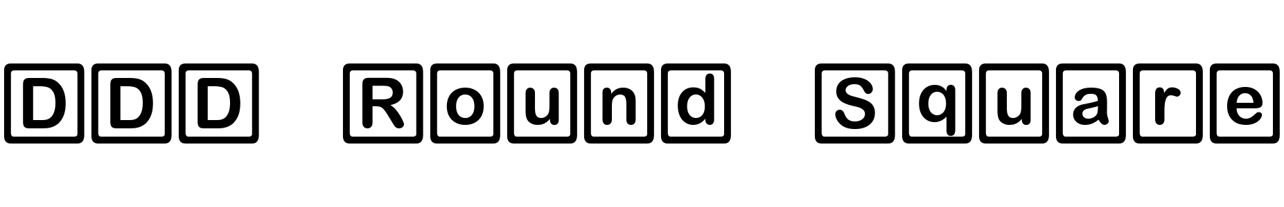 free font ddd-round-square