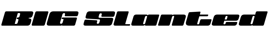 free font big-slant-black-ultexp