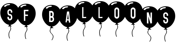 free font sf-balloons