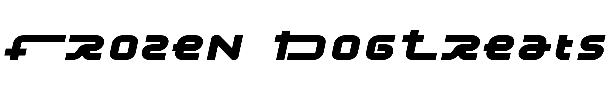 free font frozen-dog-treats