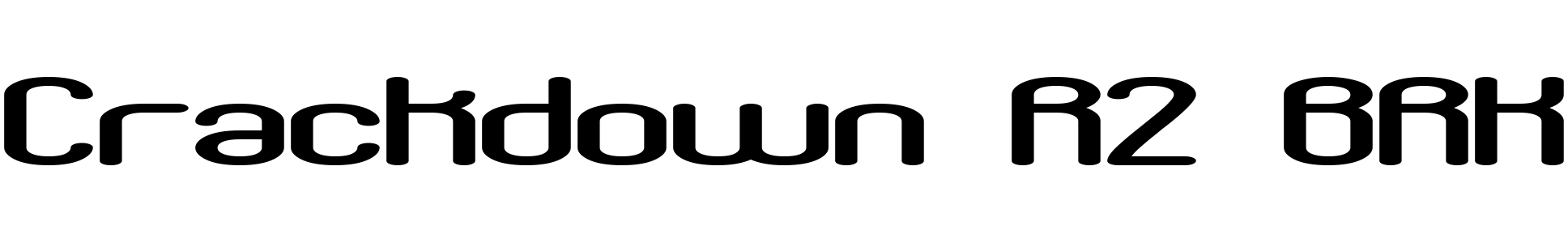 free font crackdown-r2-brk