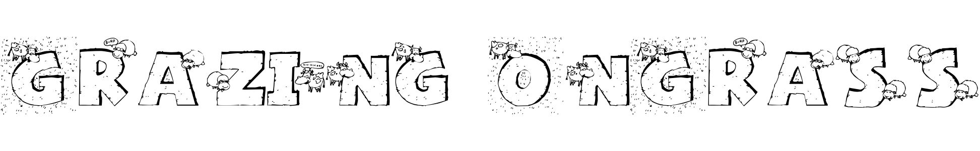 free font grazing-on-grass