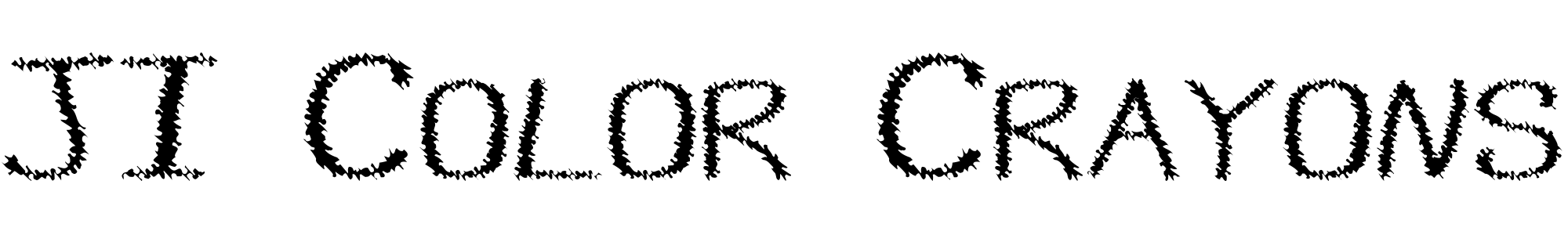 free font ji-color-crayons