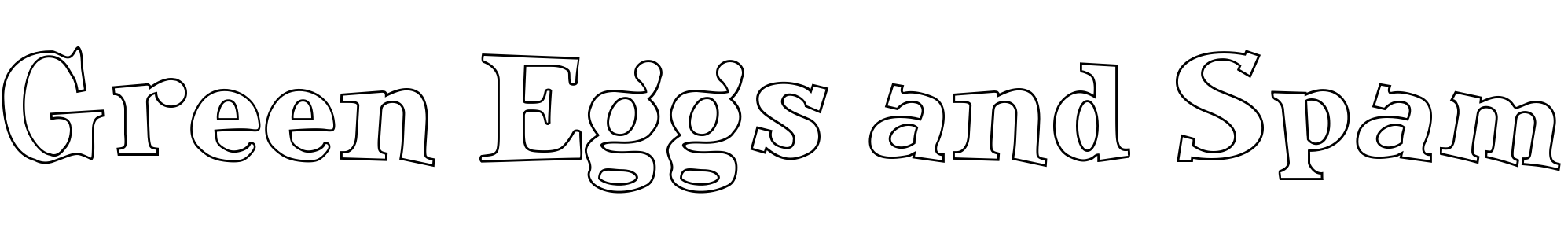 free font green-eggs-and-spam