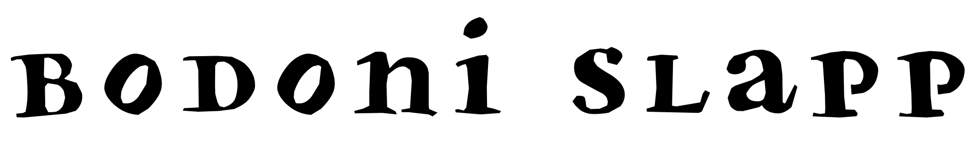 free font bodoni-slapp