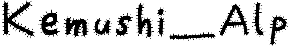 free font kemushi-alp