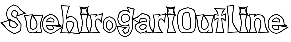 free font suehirogarioutline
