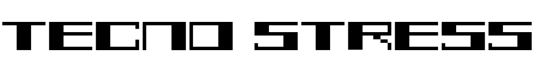 free font tecno-stress