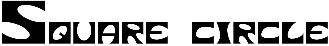 free font square-circle