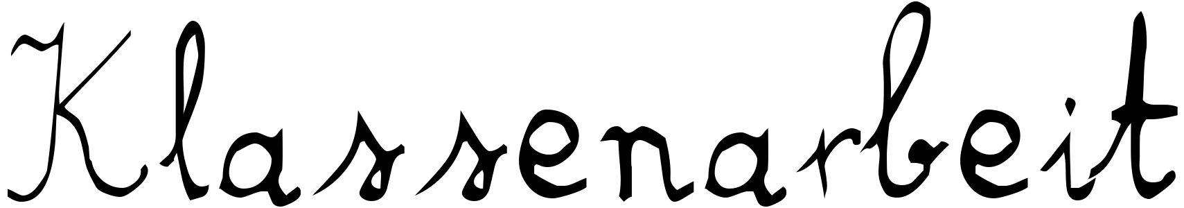 free font klassenarbeit