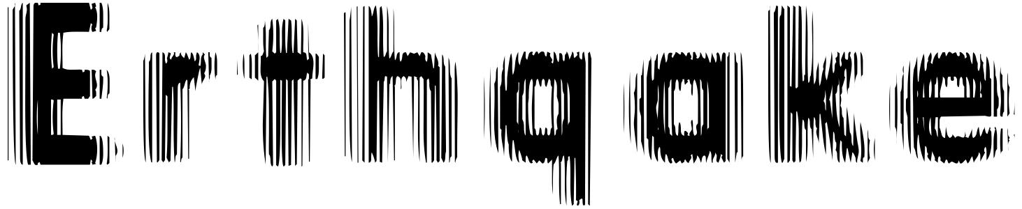 free font erthqake