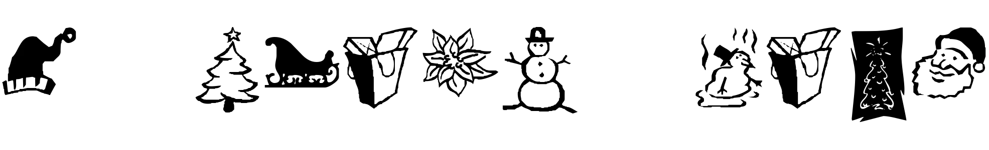 free font kr-christmas-dings