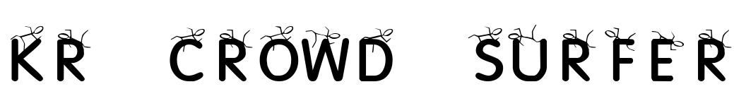 free font kr-crowd-surfer