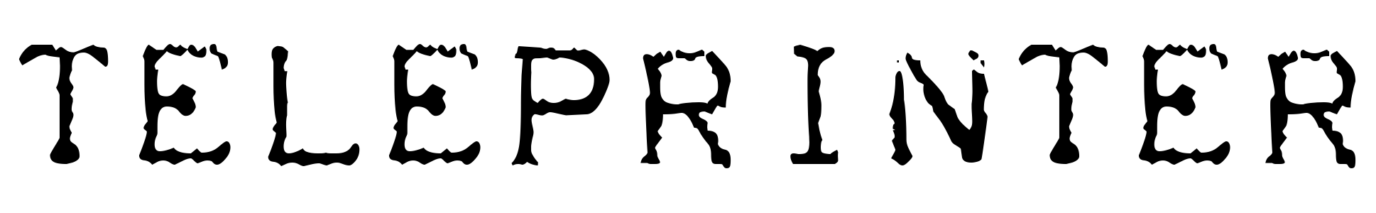 free font teleprinter