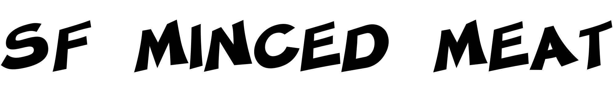 free font sf-minced-meat