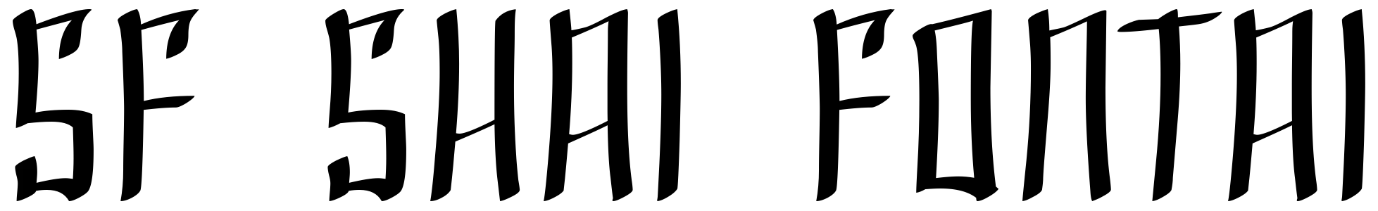 free font sf-shai-fontai