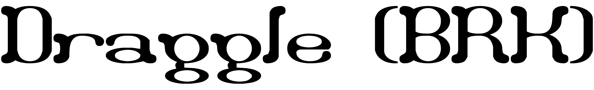 free font draggle-brk