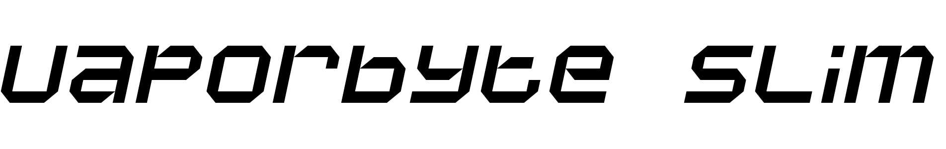 free font vaporbyte-slim