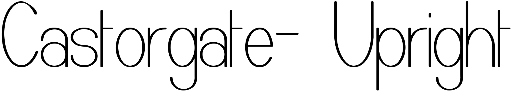 free font castorgate-upright