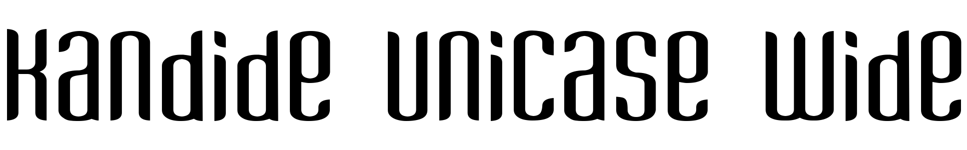free font kandide-unicase-wide