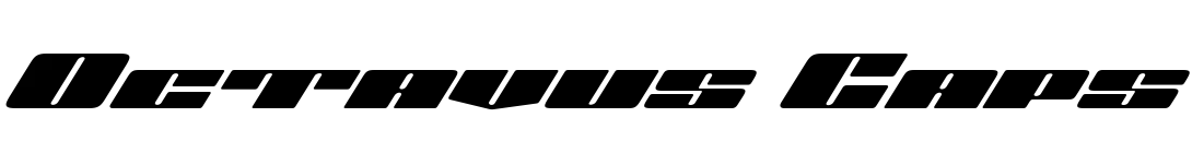 free font octavus-caps-black