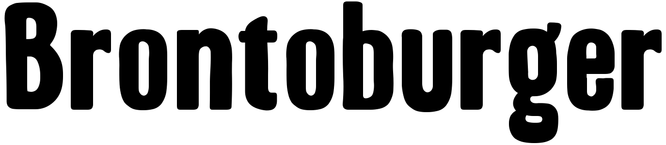 free font brontoburger