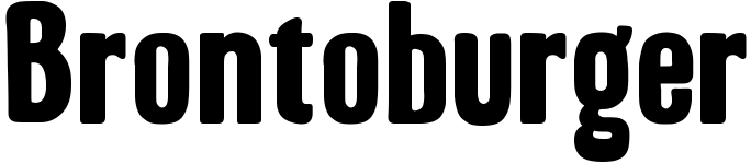 free font brontoburger