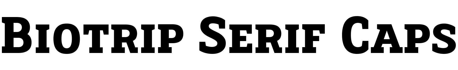 free font biotrip-serif-caps