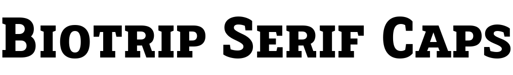 free font biotrip-serif-caps