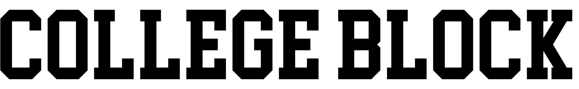 free font college-block