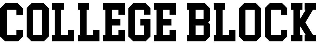 free font college-block