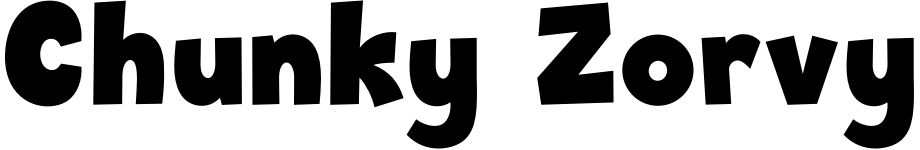 free font chunky-zorvy