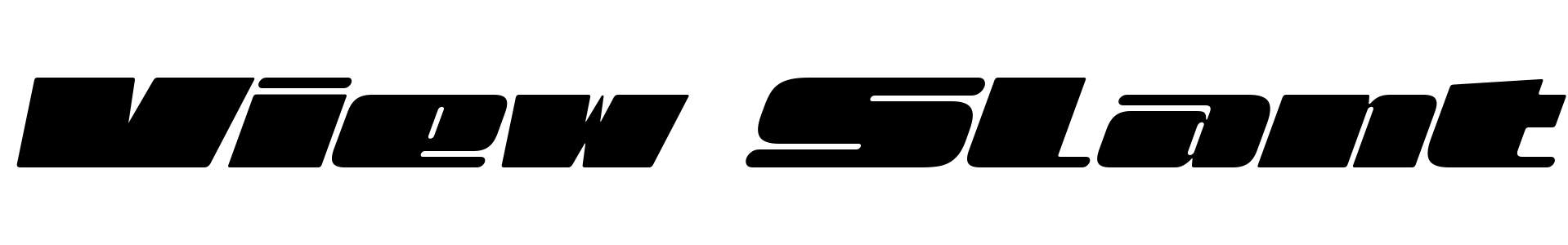 free font view-slant-black-extexp